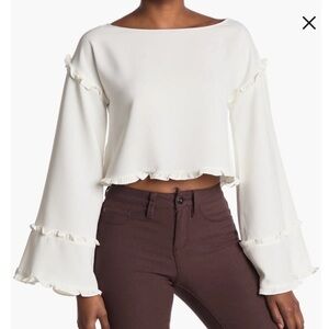 Likely kenmore Ruffle Sleeve Blouse